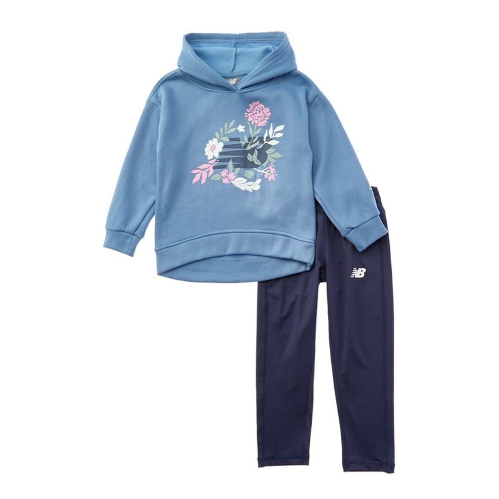 New Balance Girls  2Pc Hoodie & Legging Set, Blue